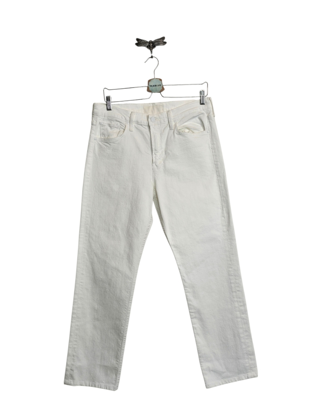 Anthropologie MOTHER SUPERIOR The Smarty Pants Skimp Jean In Totally Innocent 31 - Picture 3 of 16